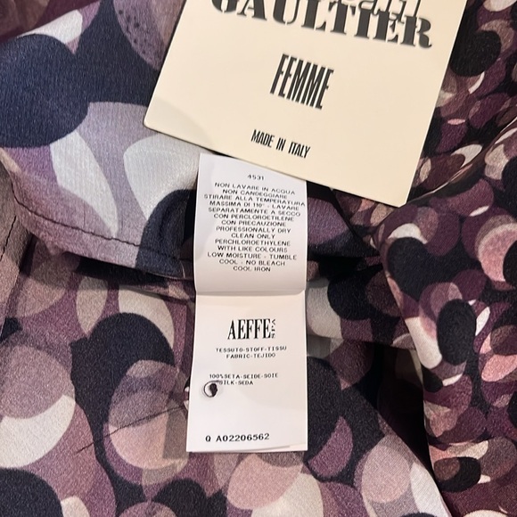 Jean Paul Gaultier multicolored sleeveless blouse with bow detail - Picture 12 of 13